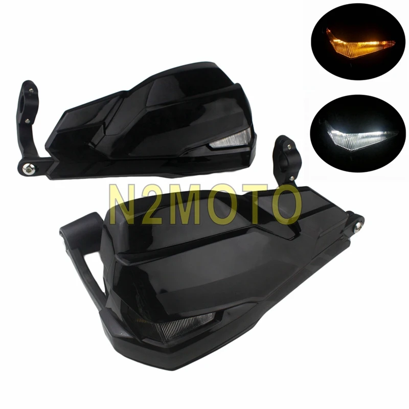 2PCS Motorcycle Black Hand Guards Protector with Amber & White LED Turn Signal Light Handguards for BMW R1200GS LC ADV 2014-2017
2PCS Motorcycle Black Hand Guards Protector with Amber & White LED Turn Signal Light Handguards for BMW R1200GS LC ADV 2014-2017
