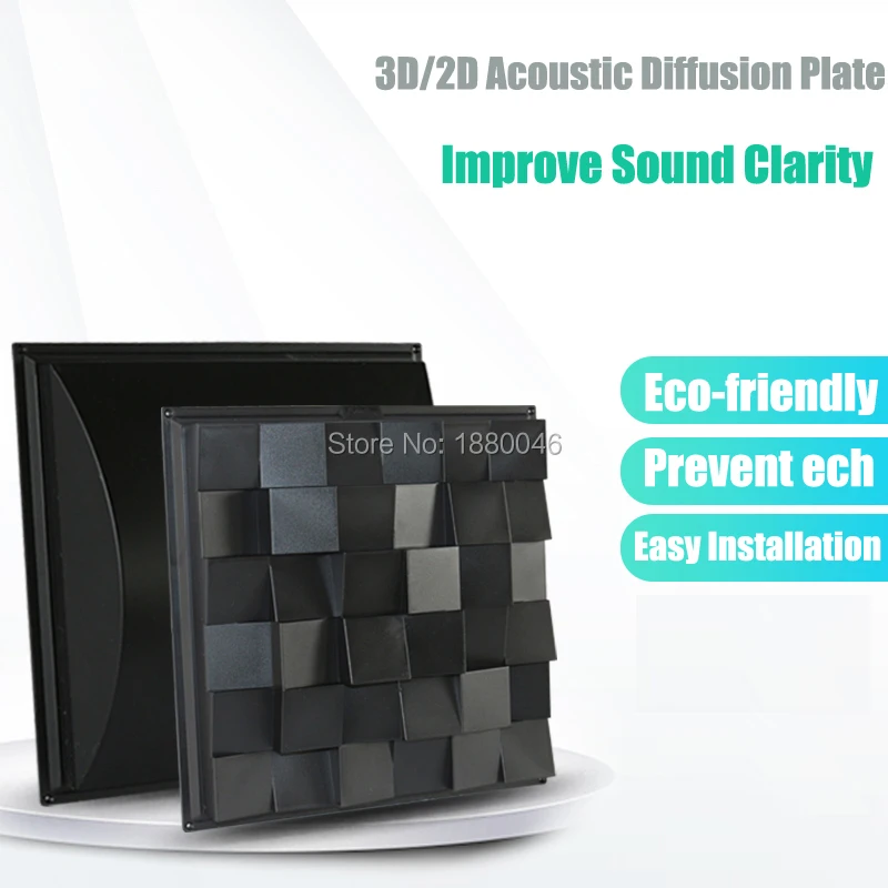 1BOX 10Pcs Professional 3D Plastic Sound-Absorbing Material Acoustic Diffuser Panel for HIFI / Movie Theater Studio
1BOX 10Pcs Professional 3D Plastic Sound-Absorbing Material Acoustic Diffuser Panel for HIFI / Movie Theater Studio