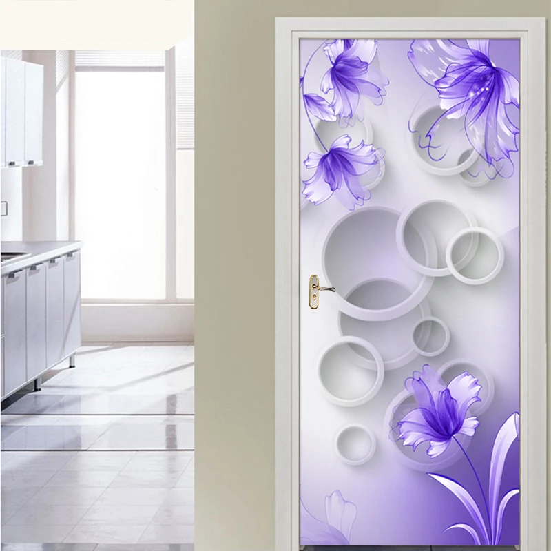 3D Wallpaper Self Adhesive Door Sticker Mural Removable Vinyl Home Decor Art Decal Purple Flowers Abstract Circle Poster Sticker
3D Wallpaper Self Adhesive Door Sticker Mural Removable Vinyl Home Decor Art Decal Purple Flowers Abstract Circle Poster Sticker