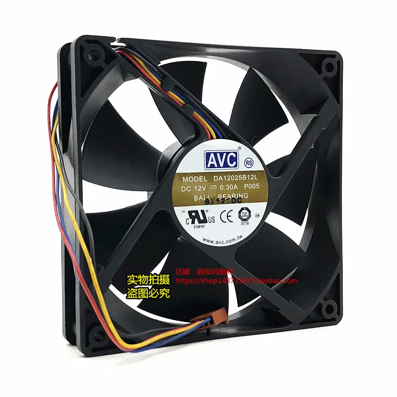 New original DA12025B12L 12V 0.30A 12CM 12025 4-wire PWM ultra-quiet chassis fan
New original DA12025B12L 12V 0.30A 12CM 12025 4-wire PWM ultra-quiet chassis fan