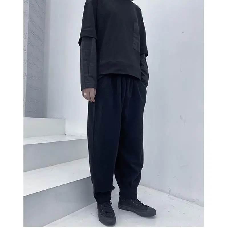 Ladies Casual Pants Spring And Autumn New Black High Waist Straight Leg Pants Youth Loose Fashion Sports Pants
Ladies Casual Pants Spring And Autumn New Black High Waist Straight Leg Pants Youth Loose Fashion Sports Pants