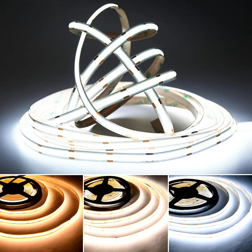 4m COB Led Strip Light DC 12V/24V For Decor Lighting LED Lamp Tape Christmas Light For Room Wall Christmas Decoration
4m COB Led Strip Light DC 12V/24V For Decor Lighting LED Lamp Tape Christmas Light For Room Wall Christmas Decoration