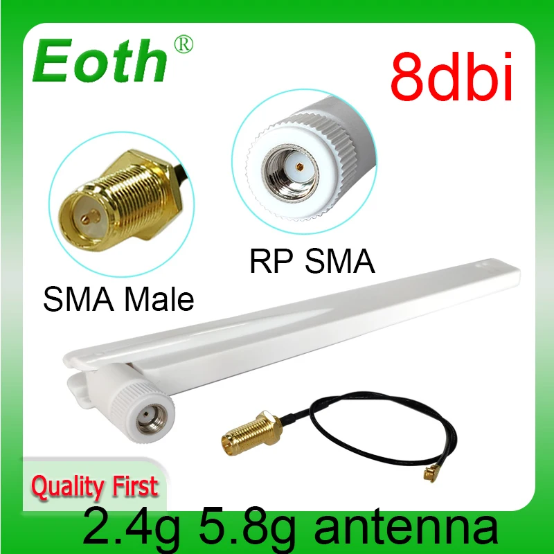 EOTH 2,4g 5,8g антенна 8dbi sma Розетка wlan Wi-Fi двухдиапазонный маршрутизатор tp link антенна ipex 1 SMA Штекерный Удлинительный кабель
EOTH 2,4g 5,8g антенна 8dbi sma Розетка wlan Wi-Fi двухдиапазонный маршрутизатор tp link антенна ipex 1 SMA Штекерный Удлинительный кабель