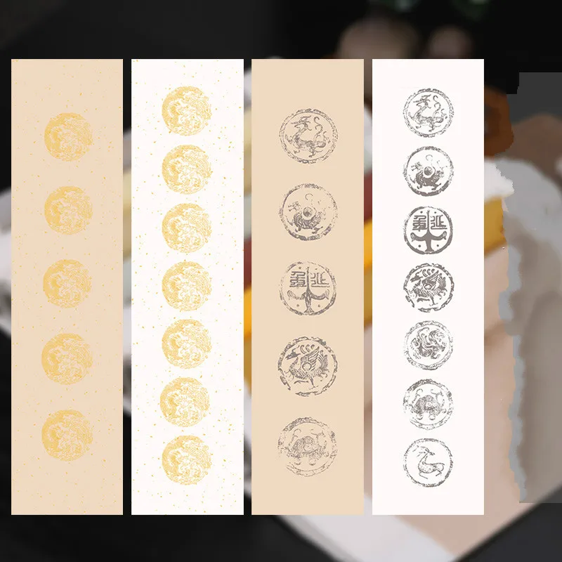Four-feet Thickened Half-Ripe Rice Paper Five Words Seven Words Ancient Poems Writing Paper with Spot Wadang Couplets Decoupage
Four-feet Thickened Half-Ripe Rice Paper Five Words Seven Words Ancient Poems Writing Paper with Spot Wadang Couplets Decoupage