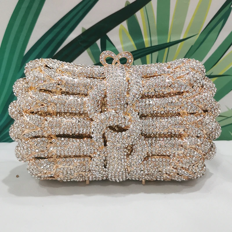 New Arrival Gold Metal White Diamond Ladies Evening Bag Women Phone Handbags Luxury Female Shoulder Chain Purse Money Bags
New Arrival Gold Metal White Diamond Ladies Evening Bag Women Phone Handbags Luxury Female Shoulder Chain Purse Money Bags