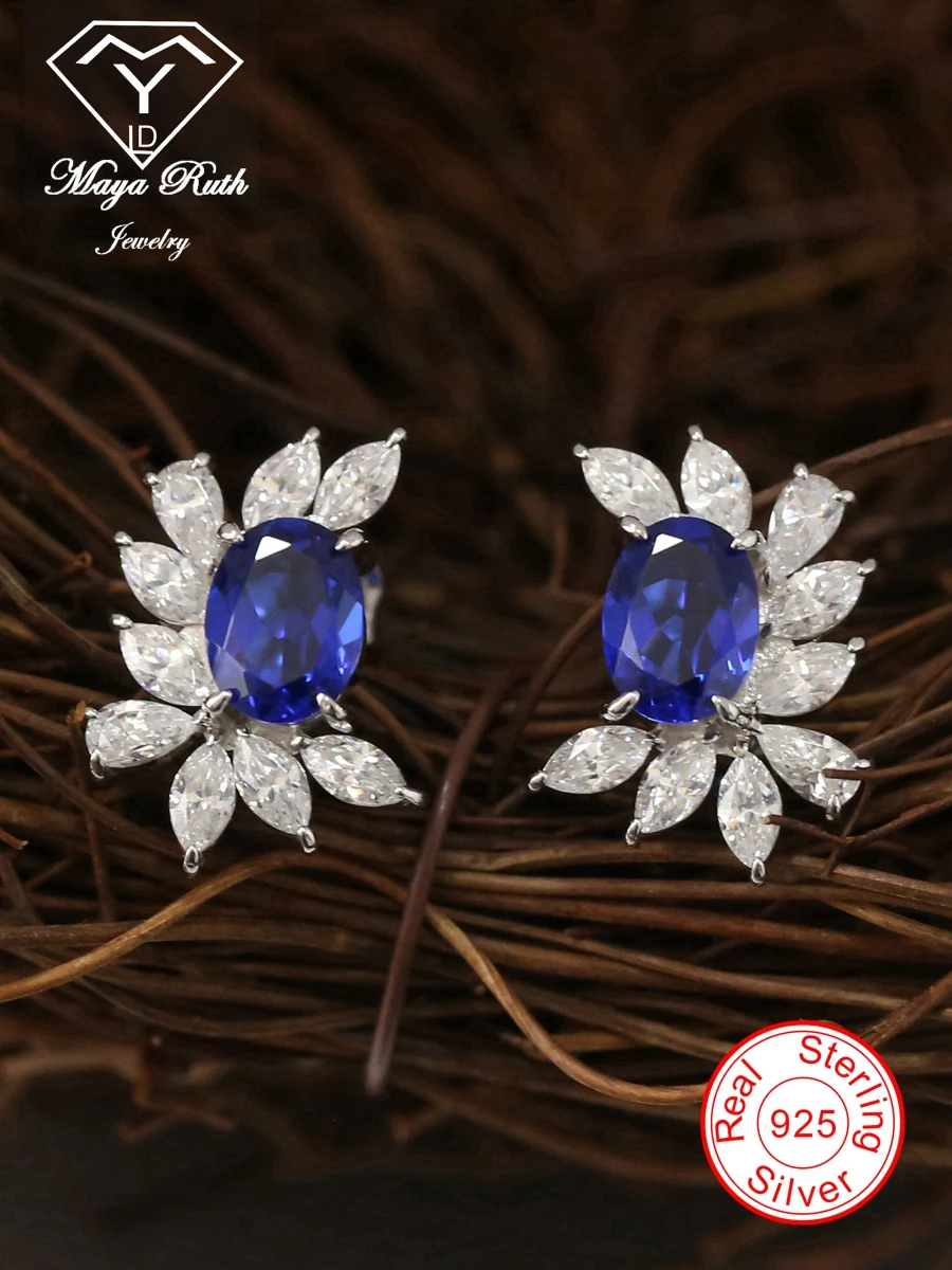 Created Sapphire Miraculous Stud Earrings Real 925 Sterling Silver Party For Women Female Vintage Gift Flower Shape 2024 Trend
Created Sapphire Miraculous Stud Earrings Real 925 Sterling Silver Party For Women Female Vintage Gift Flower Shape 2024 Trend