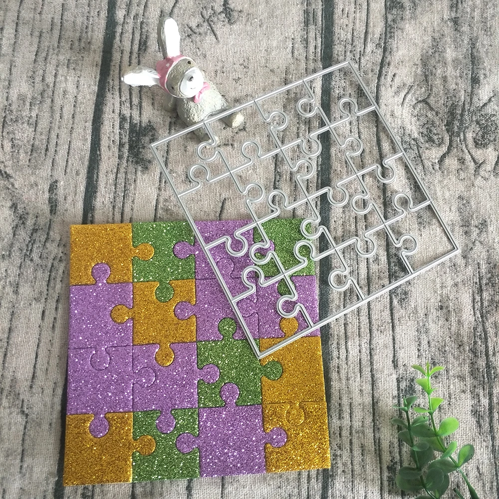 New 16 grid puzzle cutting dies DIY scrapbook, embossed card making, photo album decoration, handmade craft
New 16 grid puzzle cutting dies DIY scrapbook, embossed card making, photo album decoration, handmade craft