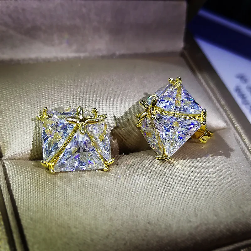 2021 New Trend 14K Gold Filled Stud Earrings For Women Bigger Cubic Zirconia Fine Engagement Gift Jewelry Wedding Decoration
2021 New Trend 14K Gold Filled Stud Earrings For Women Bigger Cubic Zirconia Fine Engagement Gift Jewelry Wedding Decoration