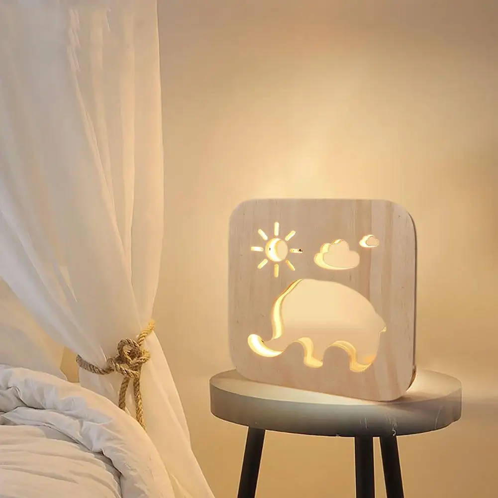 Cartoon LED Night Light USB Kids Room Bedside Lovely Elephant Sun Cloud Table Lamp With USB Port living room bedroom Wood Decor
Cartoon LED Night Light USB Kids Room Bedside Lovely Elephant Sun Cloud Table Lamp With USB Port living room bedroom Wood Decor