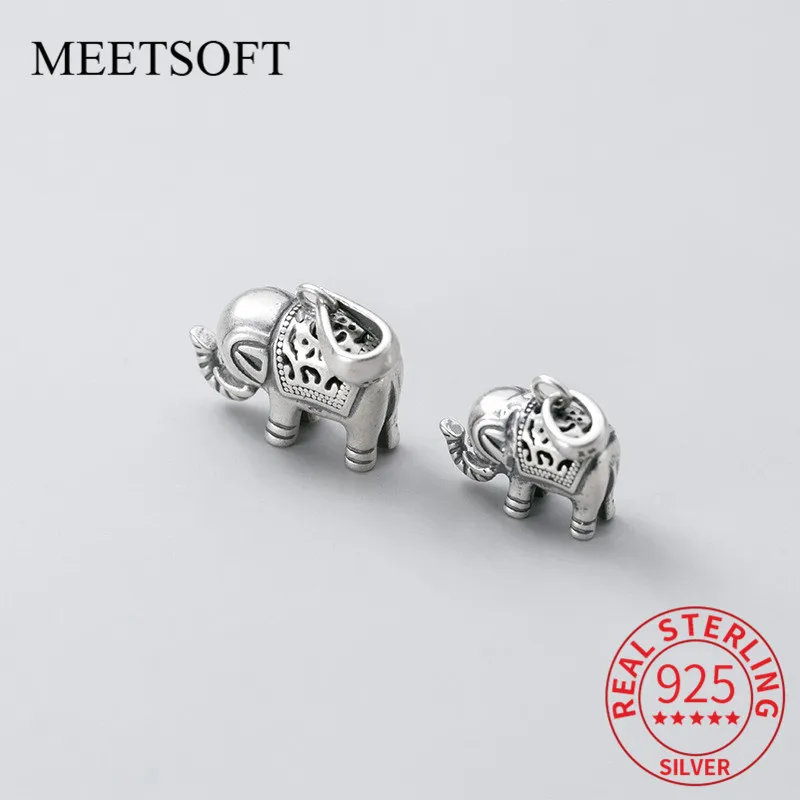 MEETSOFT, винтажные подвески из стерлингового серебра 925 пробы в виде слона и животных, специальное украшение «сделай сам», аксессуары ручной работы (без цепочки)
MEETSOFT, винтажные подвески из стерлингового серебра 925 пробы в виде слона и животных, специальное украшение «сделай сам», аксессуары ручной работы (без цепочки)