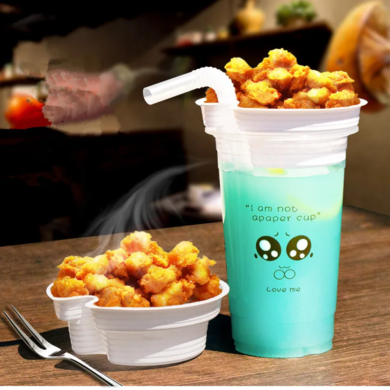 50pcs High quatity snack drinking plastic cups wedding birthday party favors milk tea cup fruit salad food plate 500ml 700ml
50pcs High quatity snack drinking plastic cups wedding birthday party favors milk tea cup fruit salad food plate 500ml 700ml