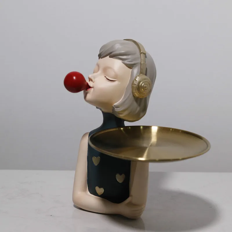 Modern Girl Ornaments Fruit Tray Storage Nordic Home Decoration People Model Living Room Accessories Family Figurines Crafts
Modern Girl Ornaments Fruit Tray Storage Nordic Home Decoration People Model Living Room Accessories Family Figurines Crafts