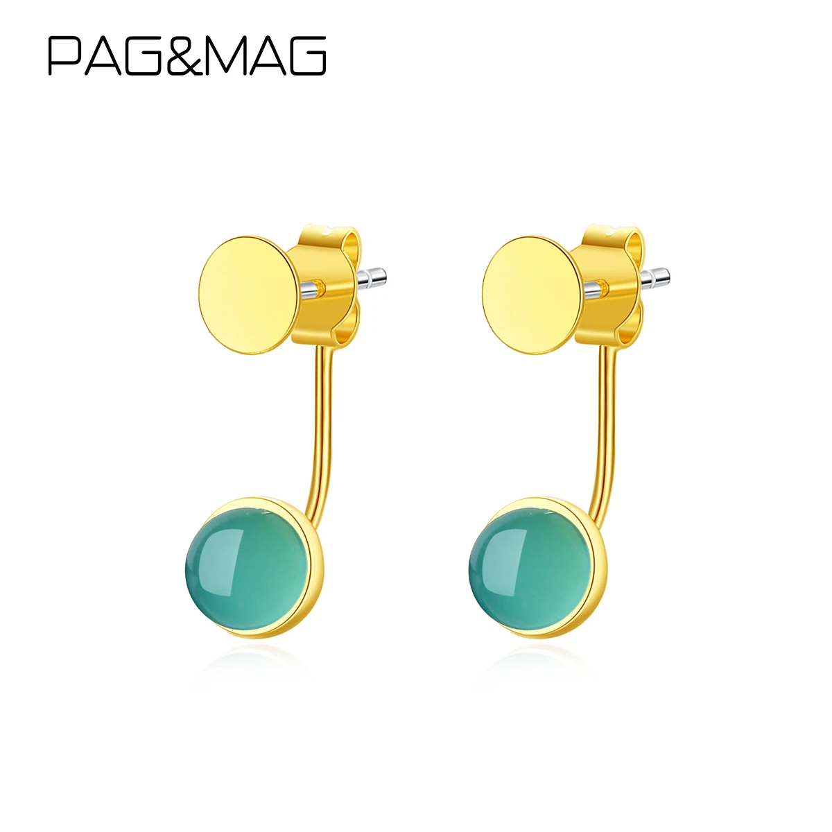 PAG&MAG Minimalism Green Crystal Round Stud Earrings For Women Sterling Silver 925 Earrings Stone Jewelry aretes de mujer
PAG&MAG Minimalism Green Crystal Round Stud Earrings For Women Sterling Silver 925 Earrings Stone Jewelry aretes de mujer
