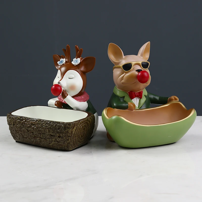 Fun Dog Deer Home Desktop Key Remote Organizer Storage Box Cute Cartoon Animal Candy Dried Fruit Tray Christmas Decoration
Fun Dog Deer Home Desktop Key Remote Organizer Storage Box Cute Cartoon Animal Candy Dried Fruit Tray Christmas Decoration