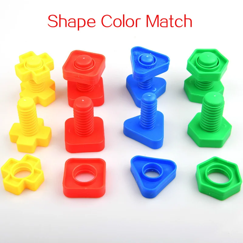 8PCS Screw Building Blocks Nut Shape Match Puzzle Toys For Children Infant Montessori Shape Color Recognize Educational Toys
8PCS Screw Building Blocks Nut Shape Match Puzzle Toys For Children Infant Montessori Shape Color Recognize Educational Toys