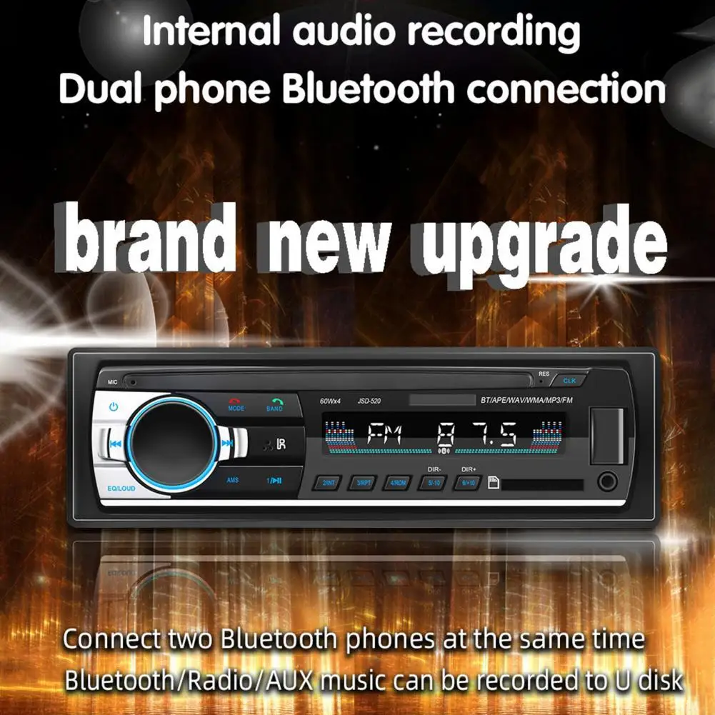 JSD 520 Длинный автомобильный MP3 Bluetooth-совместимый U-диск для чтения CD/DVD-радио для транспортных средств
JSD 520 Длинный автомобильный MP3 Bluetooth-совместимый U-диск для чтения CD/DVD-радио для транспортных средств