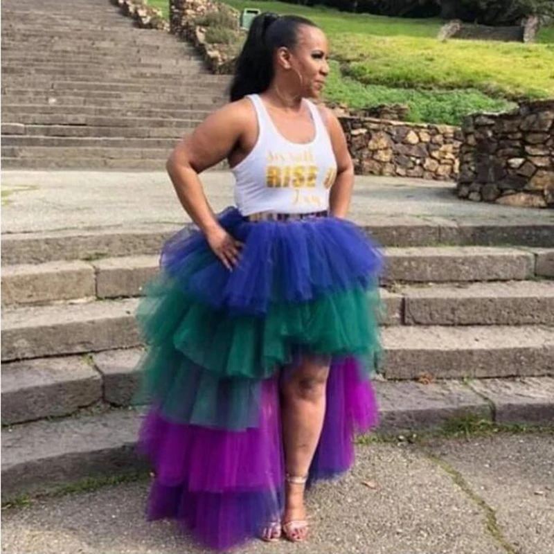2020 Trendy Tulle Skirts Women High Low Puffy Layered Tulle Custom Made Street Style High Quality Party Aso Ebi Long Skirts
2020 Trendy Tulle Skirts Women High Low Puffy Layered Tulle Custom Made Street Style High Quality Party Aso Ebi Long Skirts