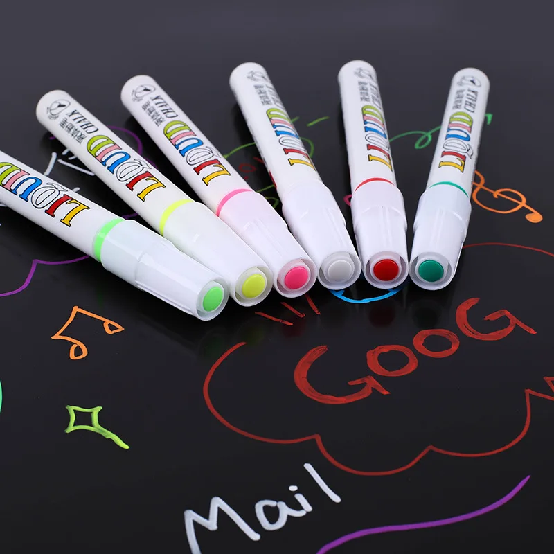 Dust-Free Water-Soluble liquid Chalk Set 12 Colors Children Painting Markers Erasable Lamp Board Pen Graffiti Painting Blackboar
Dust-Free Water-Soluble liquid Chalk Set 12 Colors Children Painting Markers Erasable Lamp Board Pen Graffiti Painting Blackboar