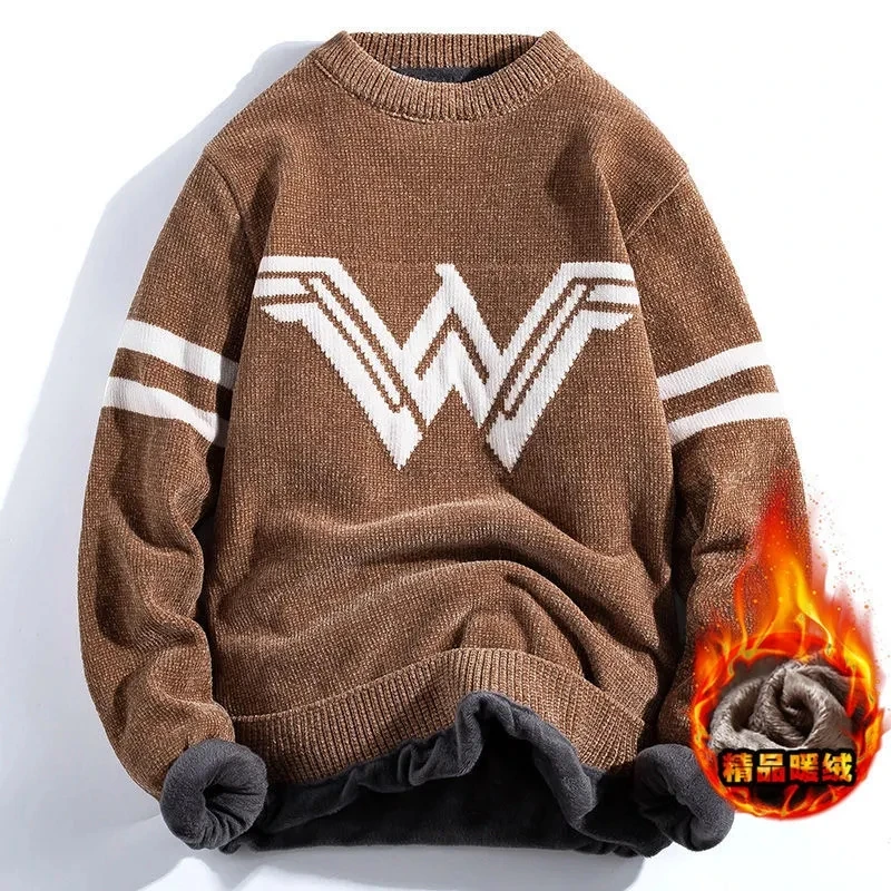 Autumn Winter Thick Fleece Sweater Men Harajuku Hip-hop Street Pullover O-Neck Hombre Knitwear Casual Tops Sueter Masculino
Autumn Winter Thick Fleece Sweater Men Harajuku Hip-hop Street Pullover O-Neck Hombre Knitwear Casual Tops Sueter Masculino