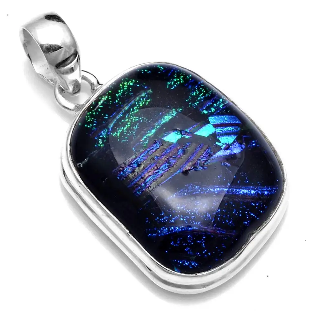 Подвеска из натурального дихроического стекла, серебро 925 пробы, 39 мм, 2SP0882
Подвеска из натурального дихроического стекла, серебро 925 пробы, 39 мм, 2SP0882