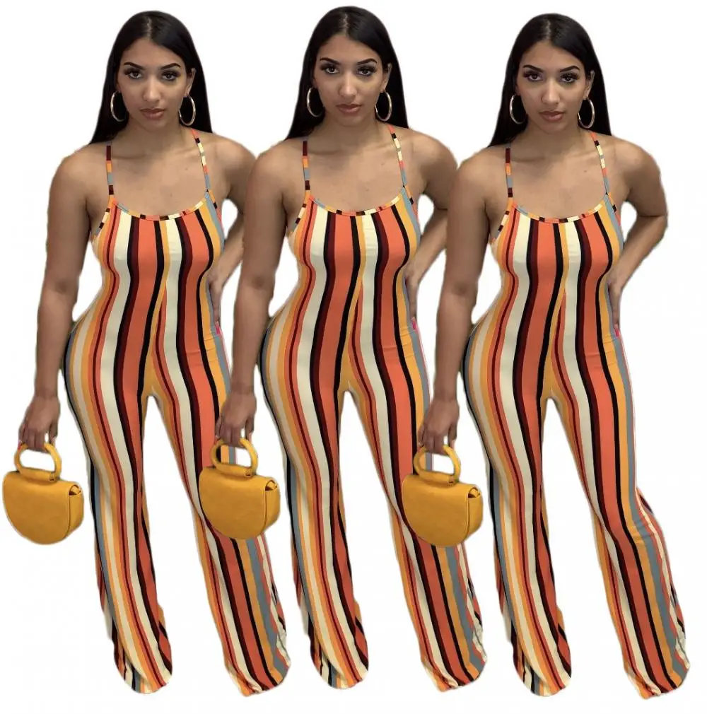 2021 Summer New Women's Fashion Striped Sexy Slim Halter Strapless Sling Long Piece Flared Pants Women
2021 Summer New Women's Fashion Striped Sexy Slim Halter Strapless Sling Long Piece Flared Pants Women