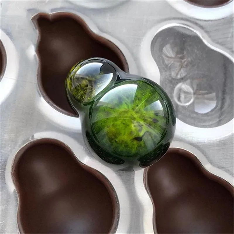 New Arrival Gourd Shape PC Chocolate Mold Polycarbonate Cucurbit Chocolate Mould 3D Candy Mold BPA Free Baking Tools
New Arrival Gourd Shape PC Chocolate Mold Polycarbonate Cucurbit Chocolate Mould 3D Candy Mold BPA Free Baking Tools