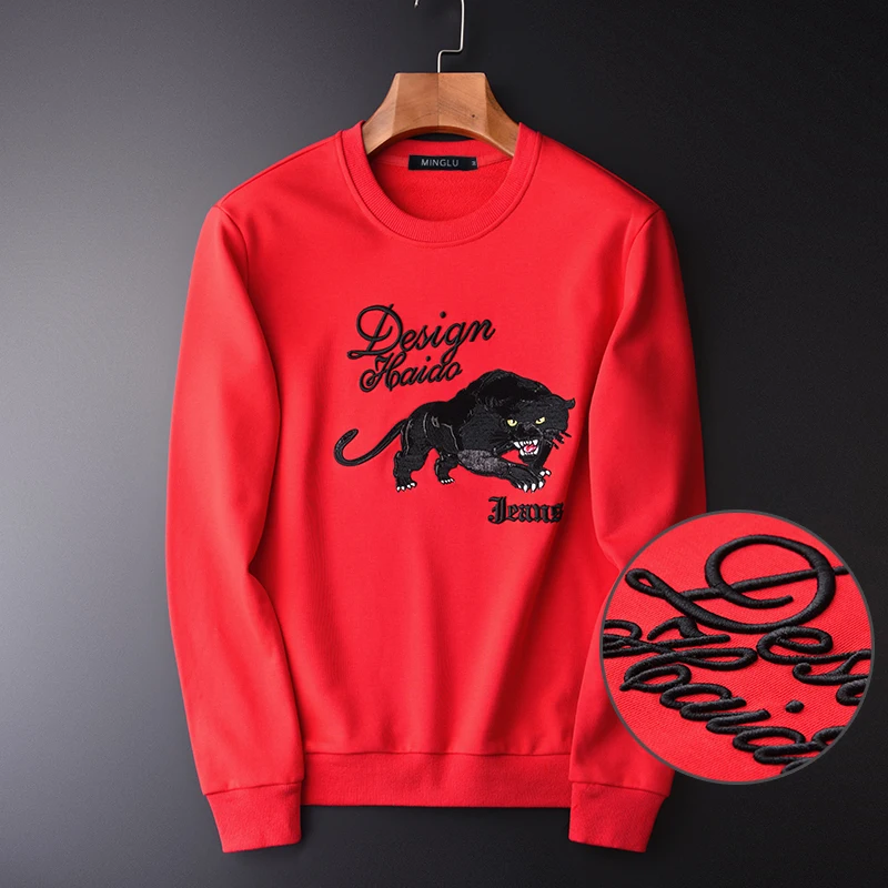 Spring Plus Size 4xl Luxury Embroidered Round Collar Sweatshirt Male Dashing Slim Fit Sweatshirts For Men
Spring Plus Size 4xl Luxury Embroidered Round Collar Sweatshirt Male Dashing Slim Fit Sweatshirts For Men