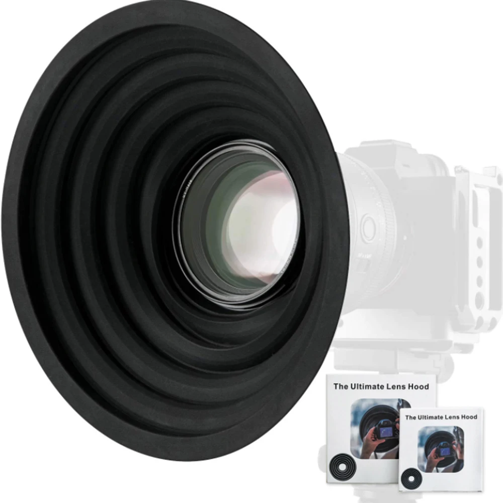 Digital Camera Lens Hood Lens double-sided Filter threaded Anti-reflective foldable Camera Lens Hood For Videos Photographers
Digital Camera Lens Hood Lens double-sided Filter threaded Anti-reflective foldable Camera Lens Hood For Videos Photographers