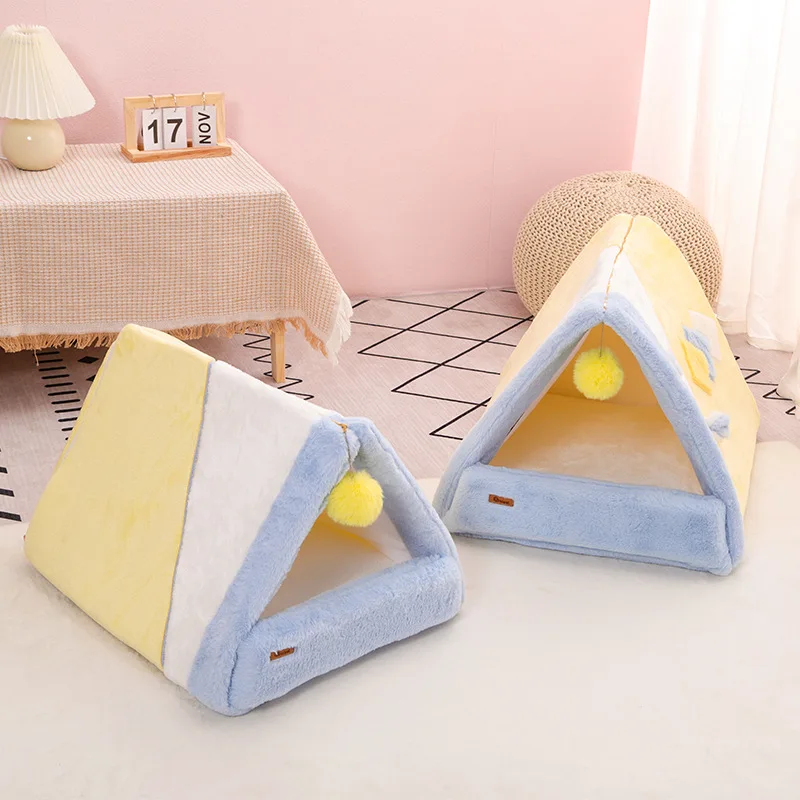 Triangle cat litter foldable four seasons universal multifunctional cat toy cat apartment pet cat supplies
Triangle cat litter foldable four seasons universal multifunctional cat toy cat apartment pet cat supplies