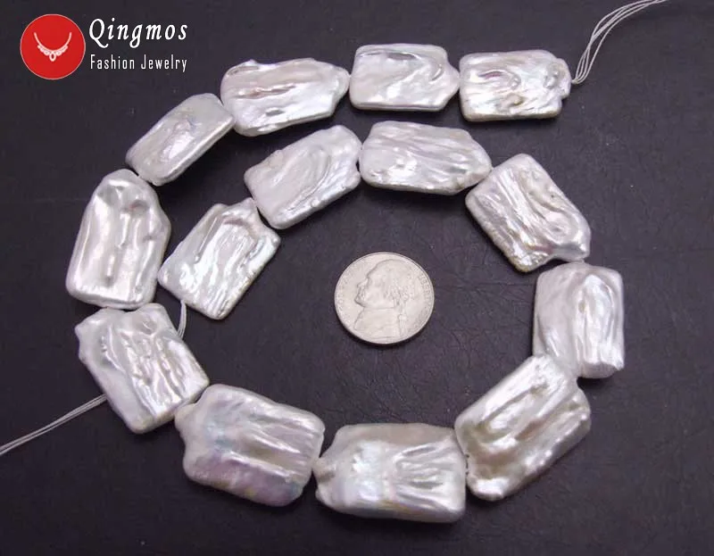 Qingmos 15*20 мм Прямоугольник натуральный FW белые жемчужные бусины для самостоятельного изготовления ювелирных изделий ожерелье, браслет, серьги пряди 14''
Qingmos 15*20 мм Прямоугольник натуральный FW белые жемчужные бусины для самостоятельного изготовления ювелирных изделий ожерелье, браслет, серьги пряди 14''
