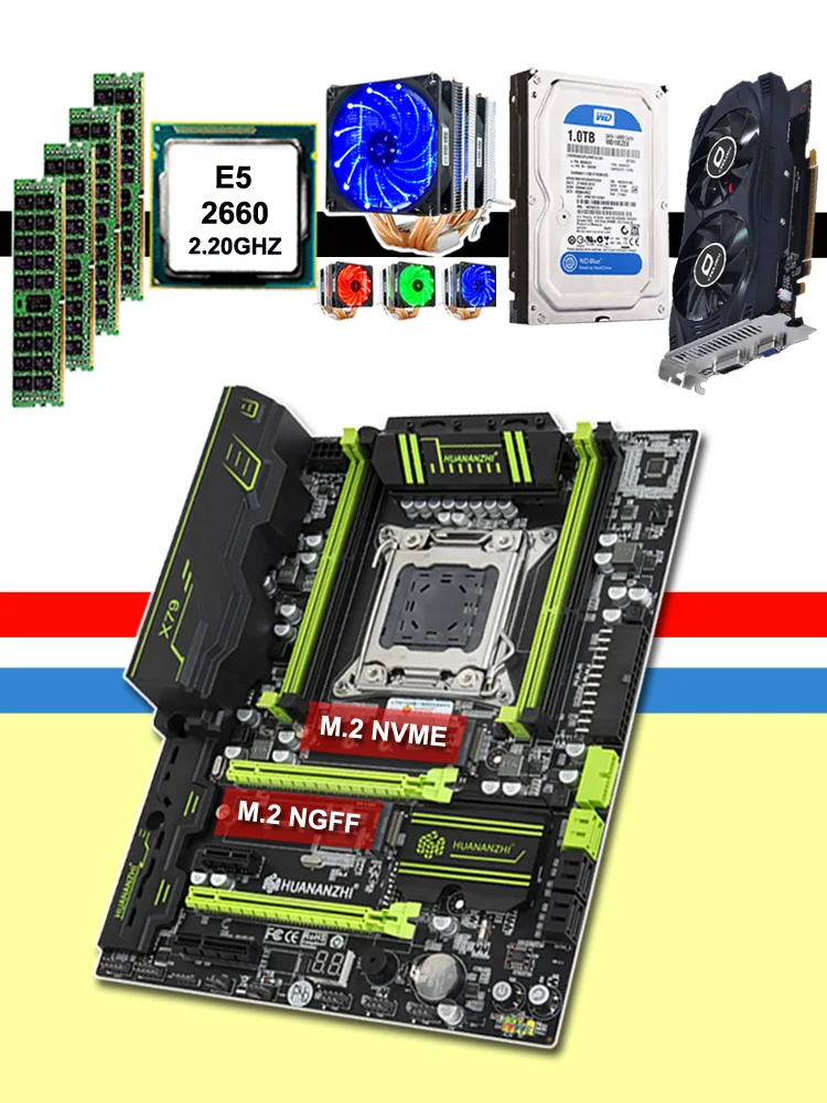 Материнская плата HUANANZHI X79, видеокарта GTX750Ti 2GD5 CPU Xeon E5 2660 SROKK с 6 тепловыми трубками, кулер ОЗУ 16 ГБ DDR3 RECC 1 ТБ SATA HDD
Материнская плата HUANANZHI X79, видеокарта GTX750Ti 2GD5 CPU Xeon E5 2660 SROKK с 6 тепловыми трубками, кулер ОЗУ 16 ГБ DDR3 RECC 1 ТБ SATA HDD