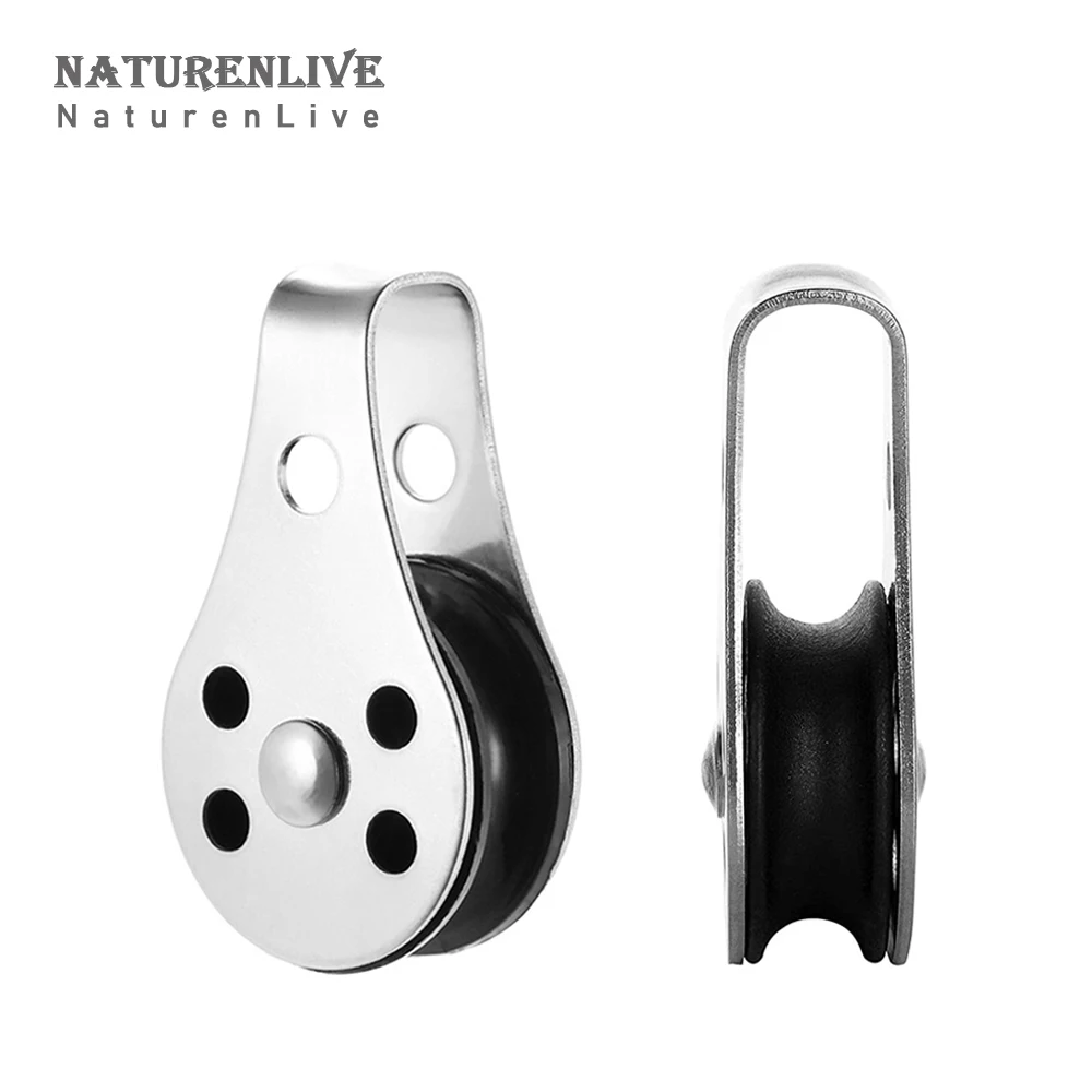 2/4Pcs 316 Stainless Steel Single Pulley Heavy Duty Cable Wire Rope Roller Nylon Pulley for Washing Line Sailing Hanging Lifting
2/4Pcs 316 Stainless Steel Single Pulley Heavy Duty Cable Wire Rope Roller Nylon Pulley for Washing Line Sailing Hanging Lifting