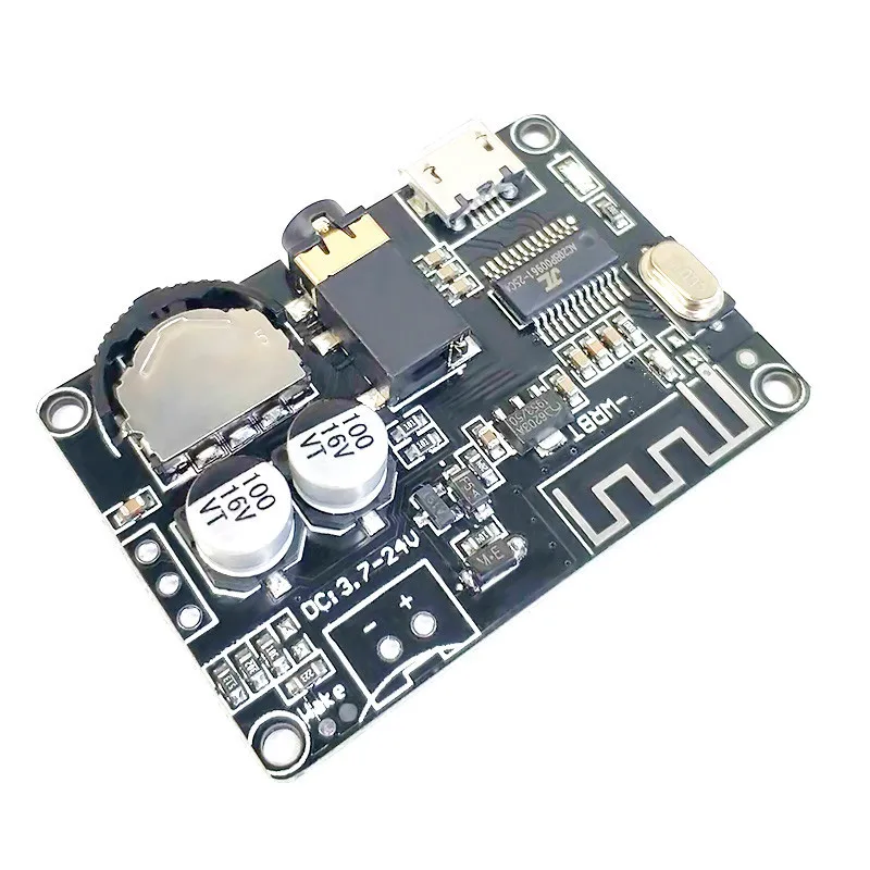 Bluetooth 5.0 Decoder Stereo Audio Module wide Voltage 3.7~24V Volume Adjustable Power Amplifier Board
Bluetooth 5.0 Decoder Stereo Audio Module wide Voltage 3.7~24V Volume Adjustable Power Amplifier Board
