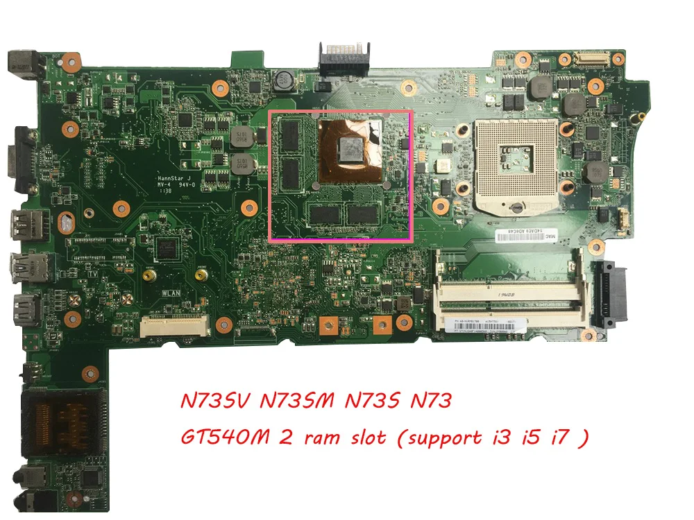 N73SV Материнская плата для ноутбука ASUS N73SV N73SM N73S N73 Тестовая оригинальная материнская плата GT540M 2 слота оперативной памяти
N73SV Материнская плата для ноутбука ASUS N73SV N73SM N73S N73 Тестовая оригинальная материнская плата GT540M 2 слота оперативной памяти