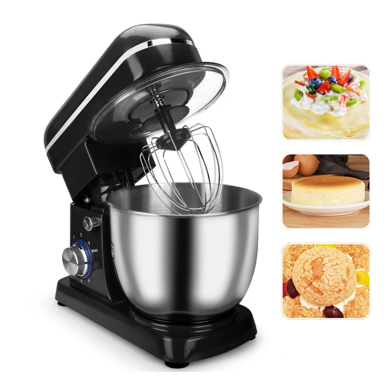 6-Speed Kitchen Food Processor Stand Mixer Cream Egg Whisk Blender Cake Dough Mixer Bread Maker Machine
6-Speed Kitchen Food Processor Stand Mixer Cream Egg Whisk Blender Cake Dough Mixer Bread Maker Machine