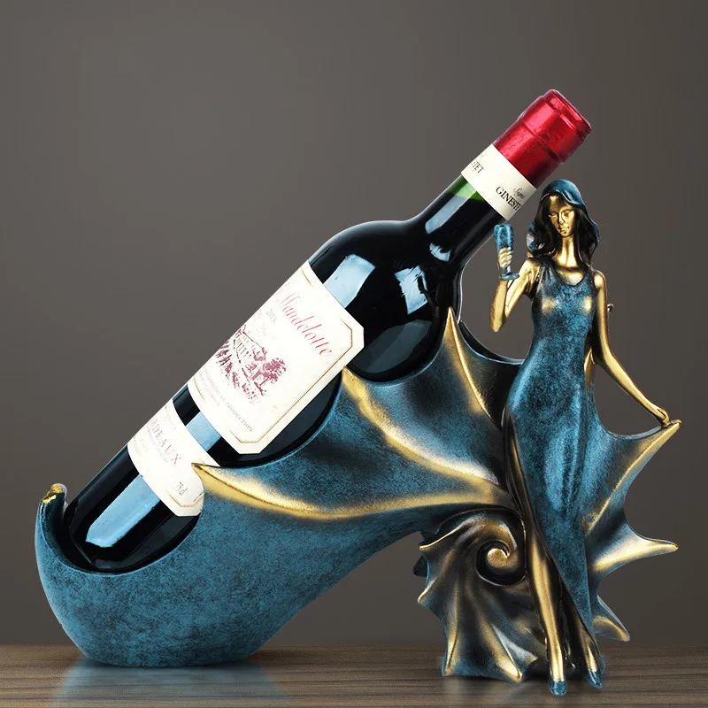 European-style antique blue wine rack living room study decorations kitchen wine cabinet jewelry resin crafts ornaments
European-style antique blue wine rack living room study decorations kitchen wine cabinet jewelry resin crafts ornaments