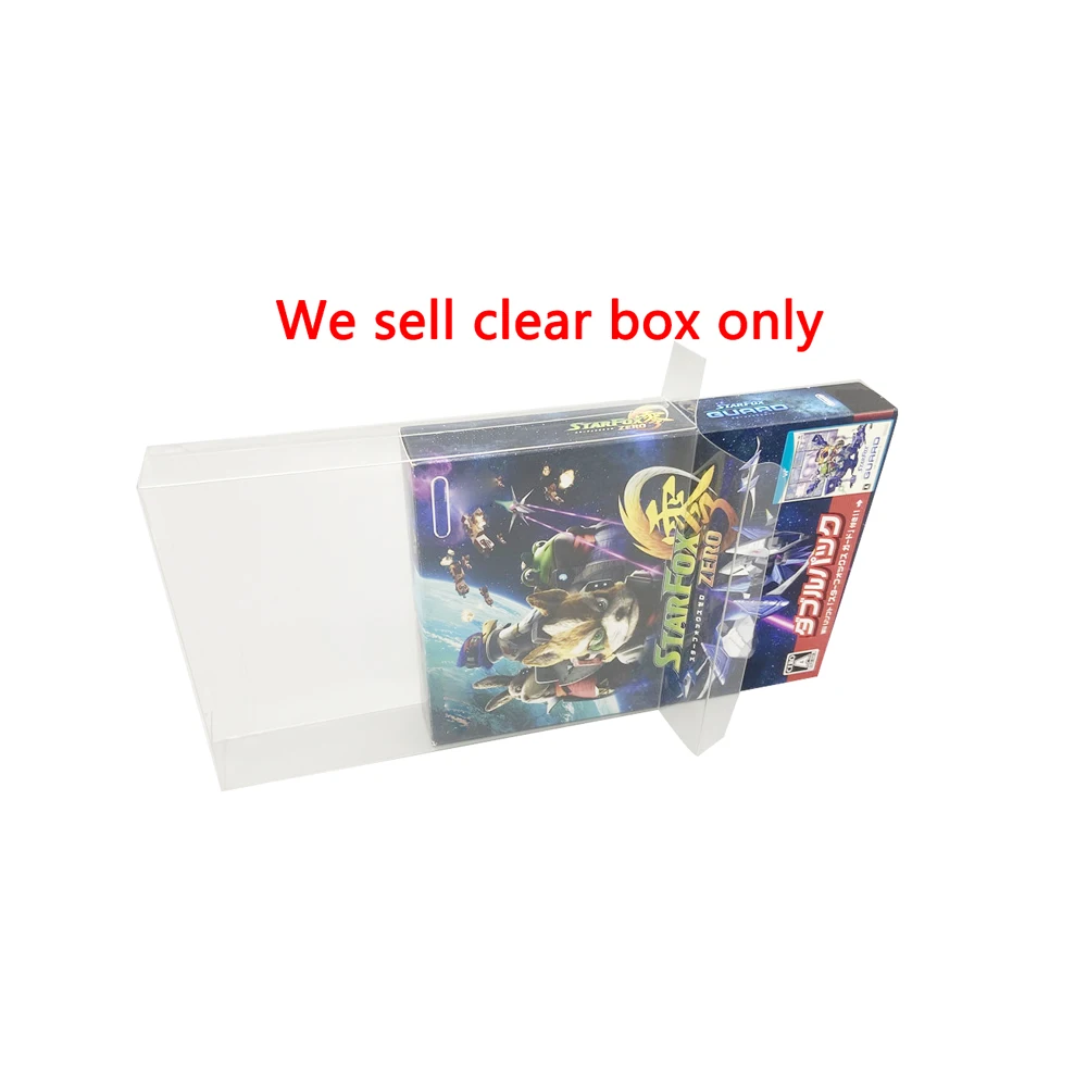 Clear transparent box cover For WIIU Star Fox Zero game Two-disc Bundle Limited Edition display storage PET protective box
Clear transparent box cover For WIIU Star Fox Zero game Two-disc Bundle Limited Edition display storage PET protective box