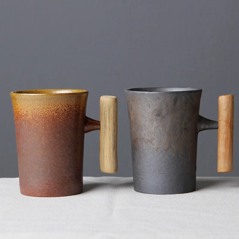 360ml Japanese Ceramic Mug Coffee Cup Milk Mug Personality Wooden Handle Ceramic Mug
360ml Japanese Ceramic Mug Coffee Cup Milk Mug Personality Wooden Handle Ceramic Mug