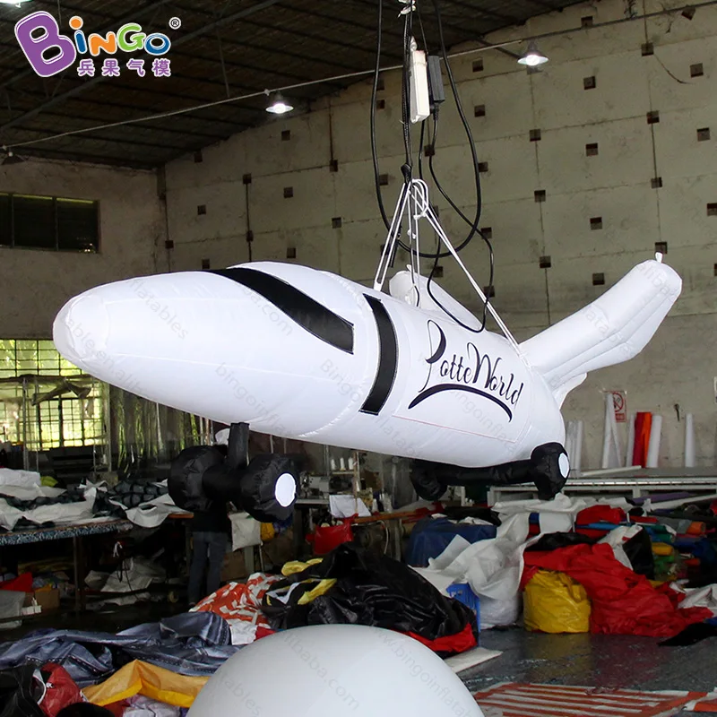 Decorative 2.5 Meters Inflatable Airplane for Exhibition Decoration / Hanging Aircraft Model Balloon for Display Toys
Decorative 2.5 Meters Inflatable Airplane for Exhibition Decoration / Hanging Aircraft Model Balloon for Display Toys