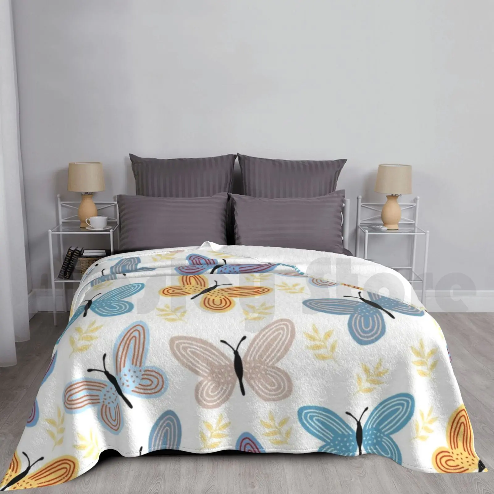 Butterflies Blanket Fashion Custom Blue Lovely Cute Black Black Black White White White Face Cover Face
Butterflies Blanket Fashion Custom Blue Lovely Cute Black Black Black White White White Face Cover Face