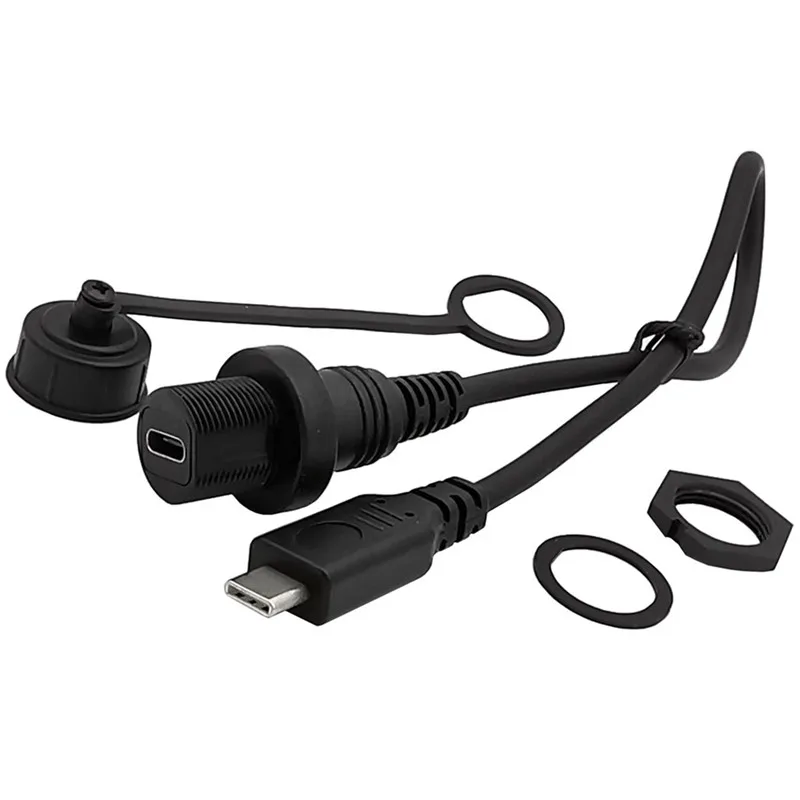 USB3.1 type-c Male to Female AUX Flush Panel Mount Extension Cable for Car Truck Boat Motorcycle Dashboard Cable 0.3m
USB3.1 type-c Male to Female AUX Flush Panel Mount Extension Cable for Car Truck Boat Motorcycle Dashboard Cable 0.3m