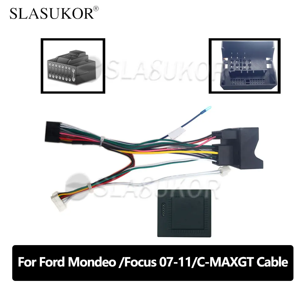 Car Stereo Audio 16PIN Android Power Wiring Harness Cable or Canbus Box For Ford Mondeo Focus 07-11 C-MAX Fiesta Mk5
Car Stereo Audio 16PIN Android Power Wiring Harness Cable or Canbus Box For Ford Mondeo Focus 07-11 C-MAX Fiesta Mk5