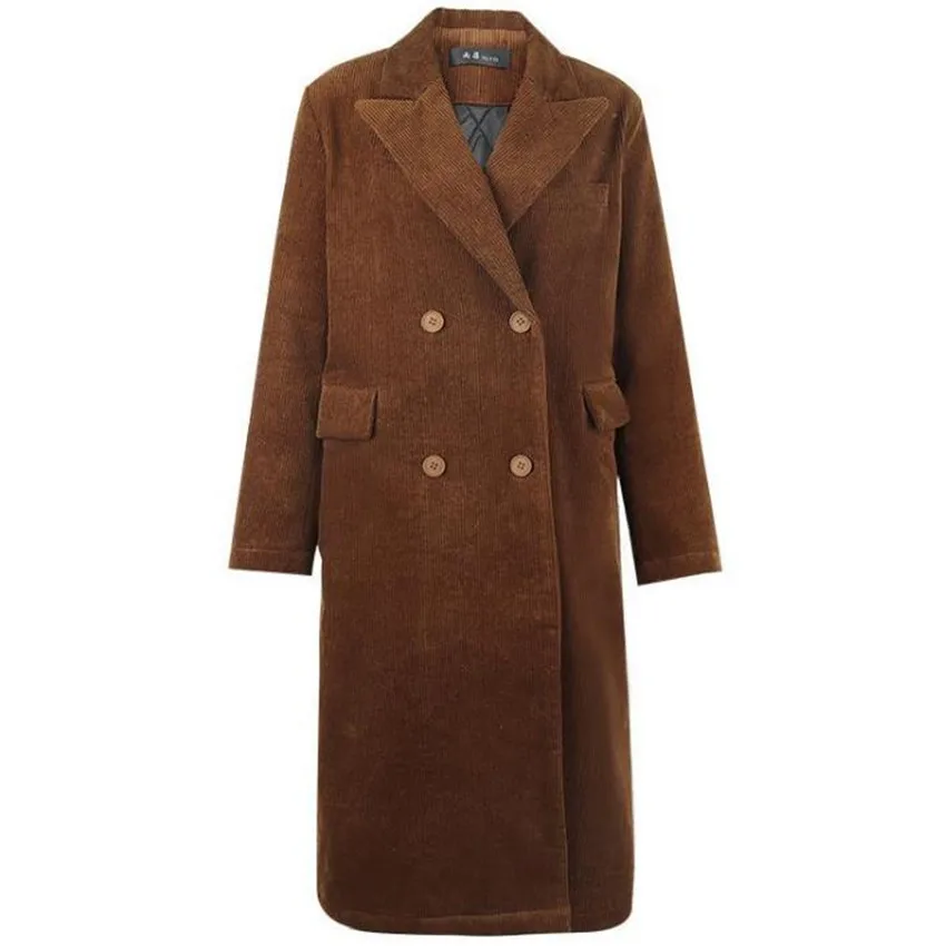 Autumn and winter brown plus cotton woolen coat women loose casual mid-length high-quality wool blends coat
Autumn and winter brown plus cotton woolen coat women loose casual mid-length high-quality wool blends coat