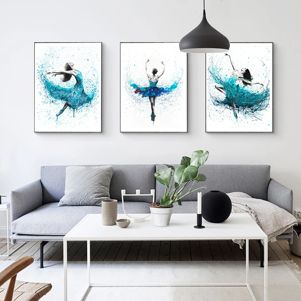 Turquoise Rain Dancer Canvas Paintings Abstract Art Prints Modern Ballerina Posters Wall Living Room Nordic Home Decor Pictures
Turquoise Rain Dancer Canvas Paintings Abstract Art Prints Modern Ballerina Posters Wall Living Room Nordic Home Decor Pictures
