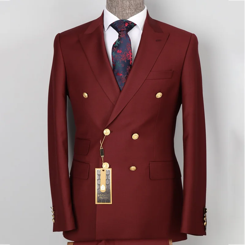 Men's Double Breasted Blazer Designer Burgundy Jacket Prom Tuxedo Wedding Groom Blazer Only Jacket 1 Piece Customized
Men's Double Breasted Blazer Designer Burgundy Jacket Prom Tuxedo Wedding Groom Blazer Only Jacket 1 Piece Customized