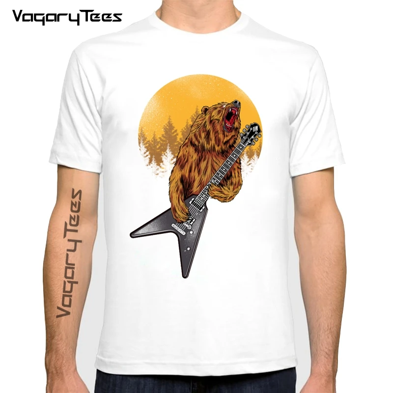Roaring bear Men T-shirt summer punk Rock print casual male top tees good quality short sleeve men fitness clothing funny Tees
Roaring bear Men T-shirt summer punk Rock print casual male top tees good quality short sleeve men fitness clothing funny Tees