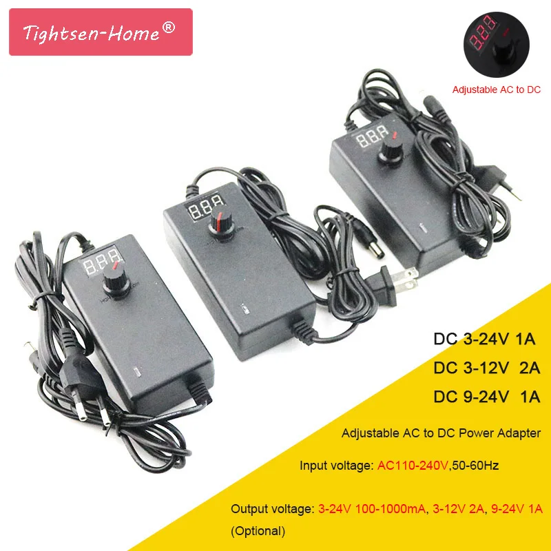 Adjustable AC to DC 3V-12V 3V-24V 9V-24V Universal adapter with display screen voltage Regulated power supply adatpor 3 12 24 v
Adjustable AC to DC 3V-12V 3V-24V 9V-24V Universal adapter with display screen voltage Regulated power supply adatpor 3 12 24 v