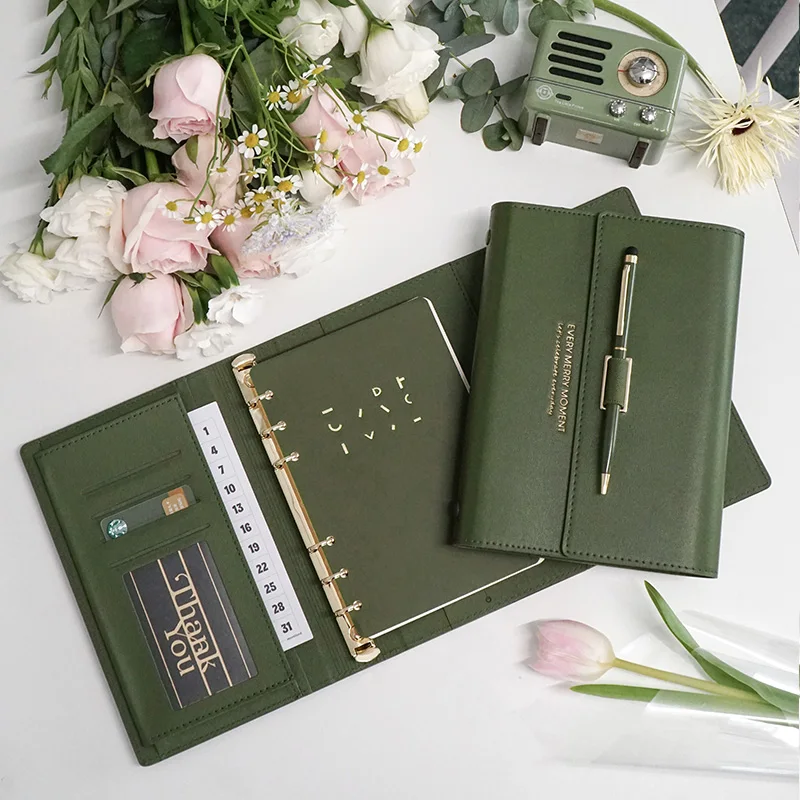 A6 Portable Loose-Leaf Unique color Notebook 6 Holes Diary Binder Spiral Office Meeting Notepad planner Portable and detachable
A6 Portable Loose-Leaf Unique color Notebook 6 Holes Diary Binder Spiral Office Meeting Notepad planner Portable and detachable