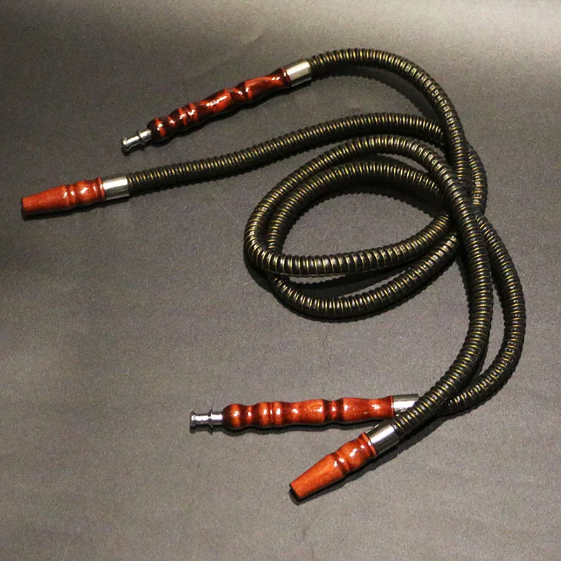 Double Hookah Hoses Black Shisha Chicha Pipe PU Tube Wooden Stem Metal Mouthtip 95cm Narguile Nargile Smoking Lot Price
Double Hookah Hoses Black Shisha Chicha Pipe PU Tube Wooden Stem Metal Mouthtip 95cm Narguile Nargile Smoking Lot Price