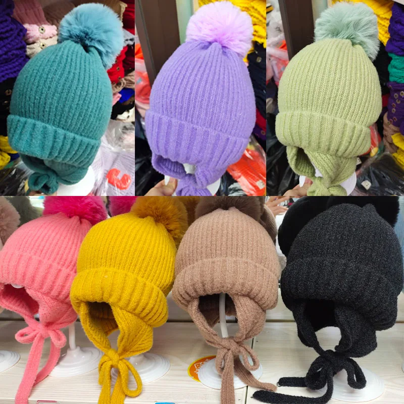 New Winter Child Wool Warm Hat Fur pom pom Striped Beanies With Tail Kid Girl Lovable knitted hat Ski hat for 1-4 years
New Winter Child Wool Warm Hat Fur pom pom Striped Beanies With Tail Kid Girl Lovable knitted hat Ski hat for 1-4 years